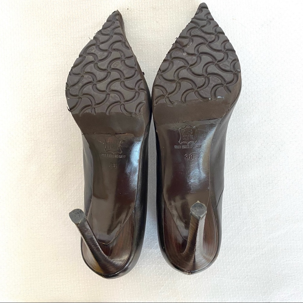 Vintage Juno Dark Brown Stilettos - Picture 6 of 6